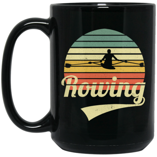 Rowing Row Rowboat Rower Vintage Retro