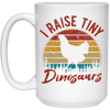 Retro I Raise Tiny Dinosaurs Chicken Lover Chickens Farm