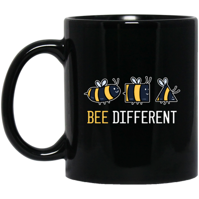 Funny Bee Different, Beekeeper Wasp Bee Beehive Awareness Black Mug