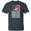 baseball lover america flag retro baseball