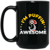 I Am Puffin Awesome Bird Ornithologist Black Mug