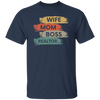 Love Wife Love Mom, Mom As Wife As Boss, Realtor Mom, Retro Mother Gift Unisex T-Shirt