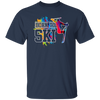 This Design For Skier Born To Ski Colorful Ski Gift Birthday New Year Day Unisex T-Shirt is perfect for skiers of all ages and abilities. Featuring a colorful and vibrant ski-themed design, this stylish t-shirt is sure to make a statement. Unisex sizes are available to ensure the perfect fit for everyone.