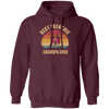 Retro Best Frenchie Grandpa Ever, Bulldog Lover Pullover Hoodie