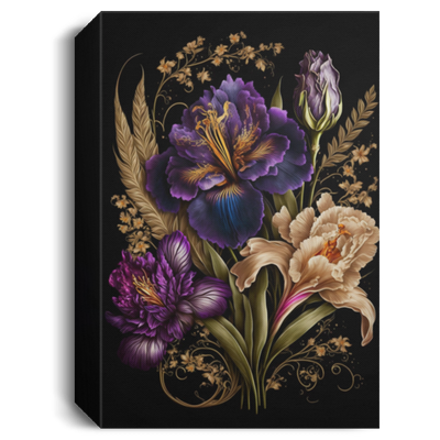 Lily Flowers, Bouquet Of The Art, Royal Lily Decor Canvas