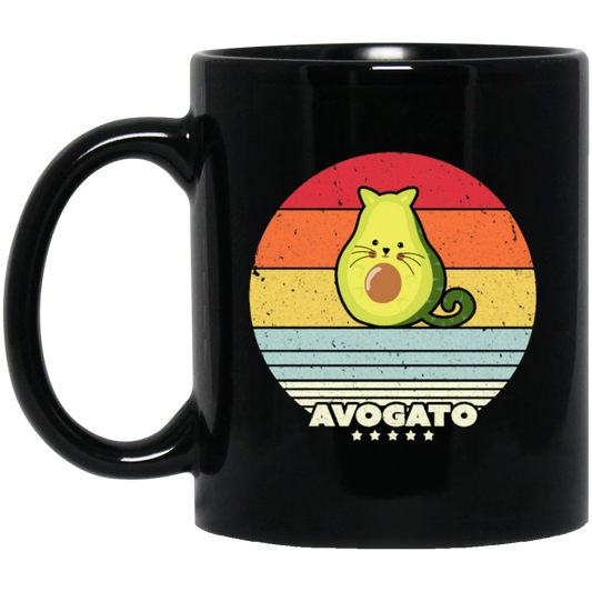 Avogato Lover, Retro Cat Avocado, Cinco De Mayo Design