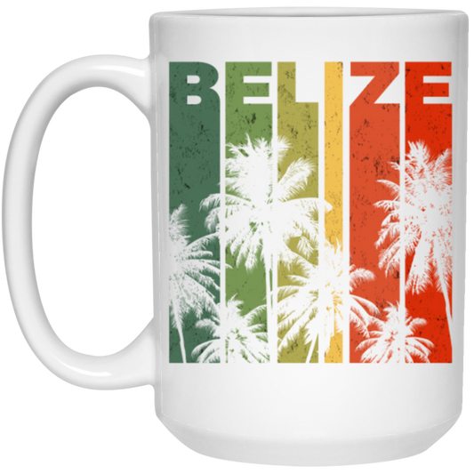 Retro Belize Beach Vacation Souvenir