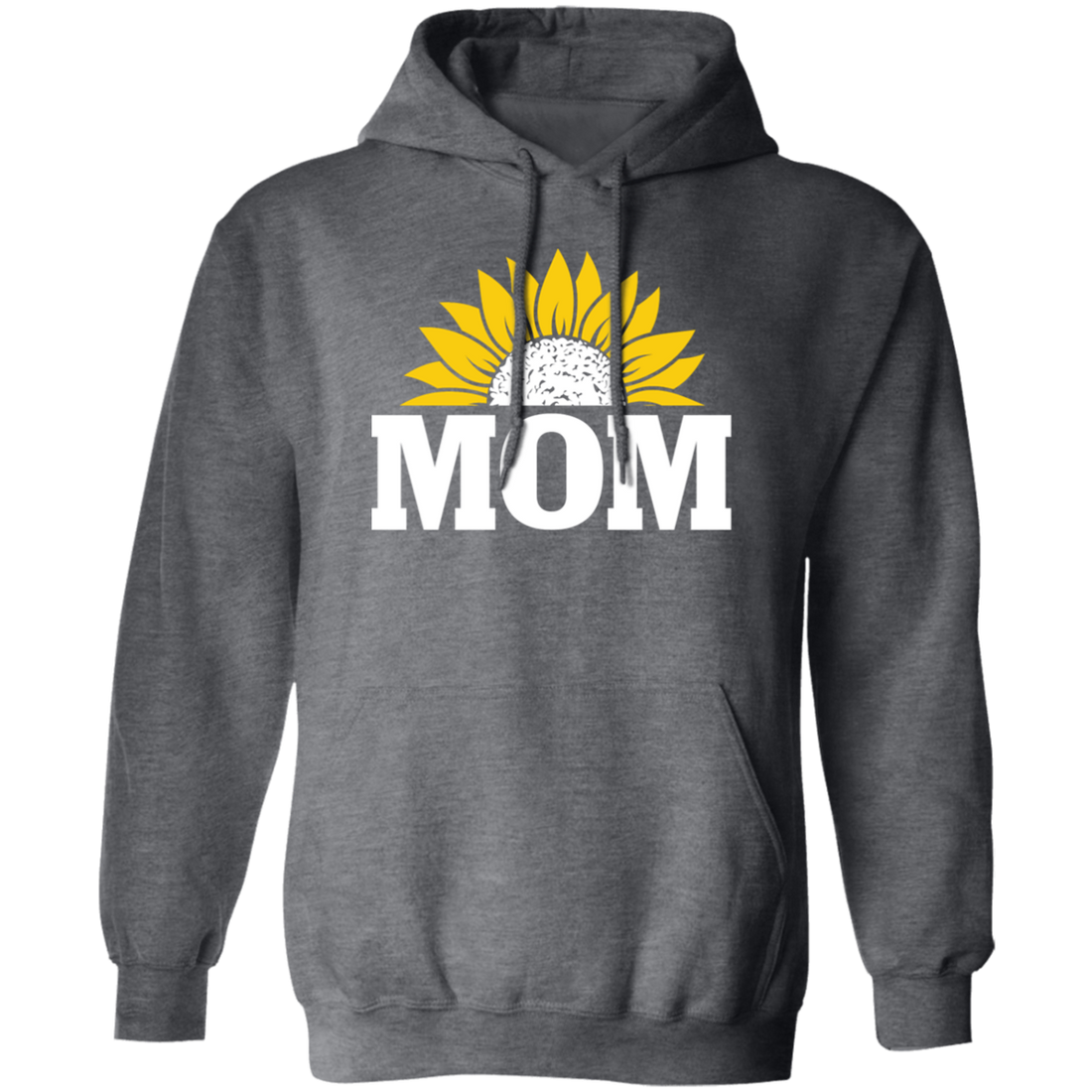Mom Present, Sunflower Mom, Best Mother Ever, Half Sunflower, Sunflower Lover Pullover Hoodie