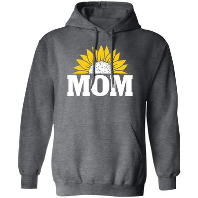 Mom Present, Sunflower Mom, Best Mother Ever, Half Sunflower, Sunflower Lover Pullover Hoodie