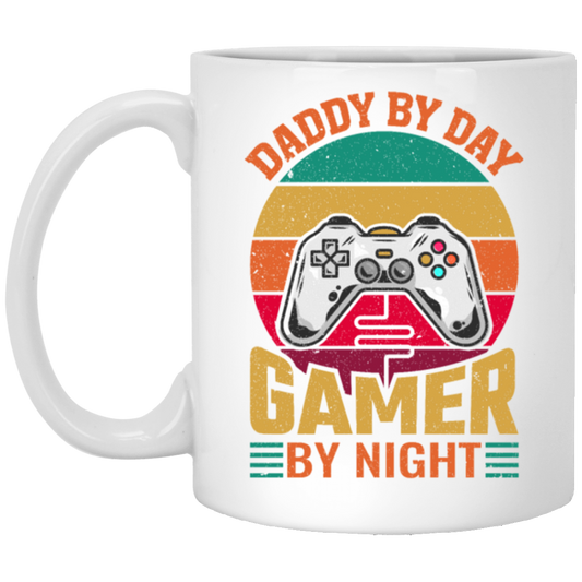 Daddy By Day Gamer By Night, Dad Gift Love Gaming