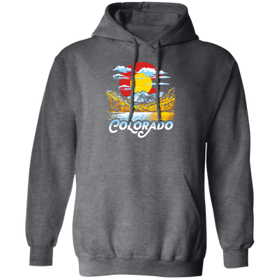 Colorado Gift, Oil Paint Art, Landscape Gift Colorado, Love Mountain And Moon Pullover Hoodie