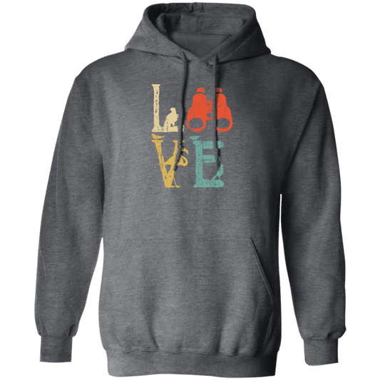 Vintage Birdwatching Bird Watchers, Retro Camera Love Gift Pullover Hoodie