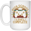 Retro High School Level Complete Gamer Graduation 2020 White Mug