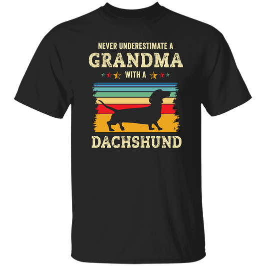 Retro Never Underestimate Grandma With A Dachshund Gift