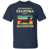 Retro Never Underestimate Grandma With A Dachshund Gift