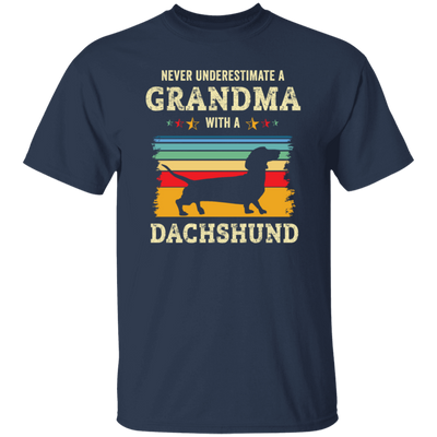 Retro Never Underestimate Grandma With A Dachshund Gift