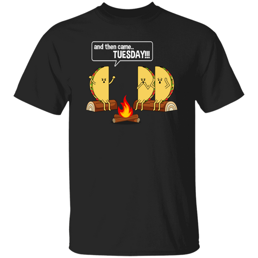 Better Than Marshmallows Taco Tells Funny Graphic Scary Campfire Story About Tuesdays Unisex T-Shirt