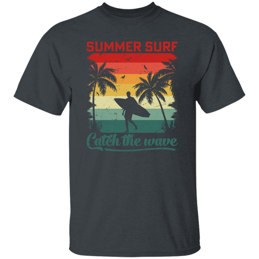 Surf Lover, Summer Surf, Catch The Wave, Retro Summer Gift, Surfing Love Gift Unisex T-Shirt