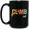 Retro Climb, Love To Climb, Climber Gift, Best Climb Ever, Best Sport, Climb Vintage Black Mug