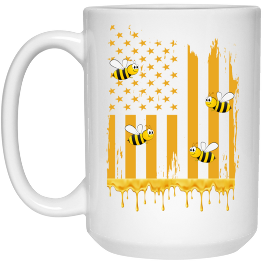 American Flag Bee, Honeycomb