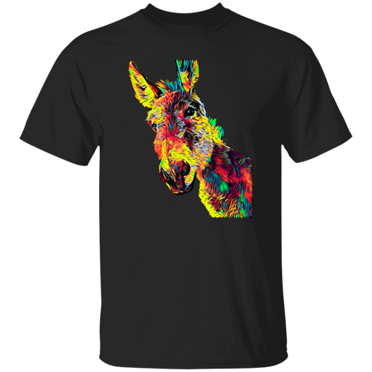 Donkey Colored Design Jackass Mule For Animal Lovers Owners True Friend Colorful Unisex T-Shirt