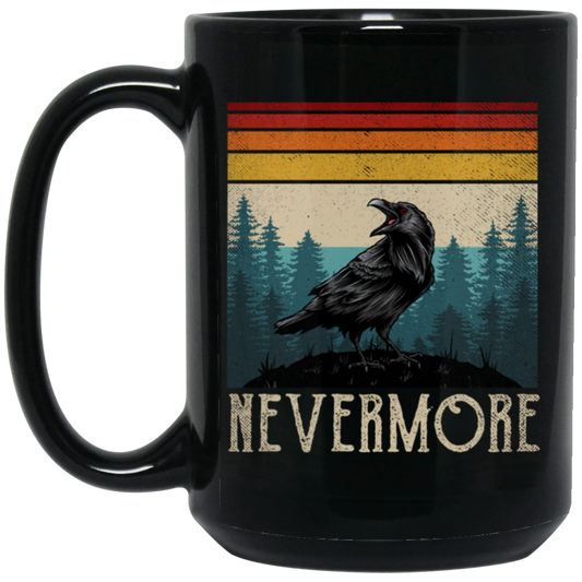 Nevermore Edgar Allan Poe Raven Gift Retro Vintage