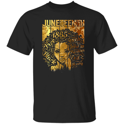 Black Woman 1865 Juneteenth, Natural Hair Black Hair Gold Style