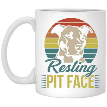 Retro Funny Pit Bull, Pit Face, Dog Lover Gift