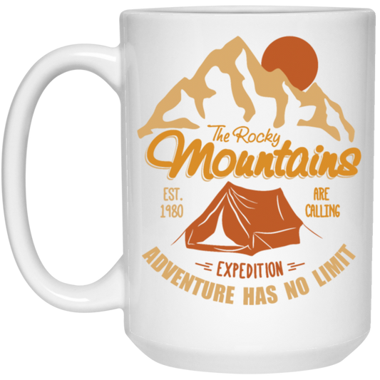 Vintage Retro Rocky Mountains Hiking Camping Gift