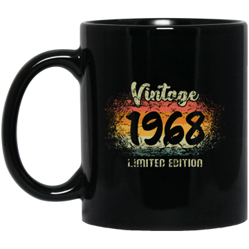 Vintage 1968 Limited Edition, Retro 52nd Birthday Gift