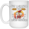 Just A Grandpa Who Loves Chicken Vintage