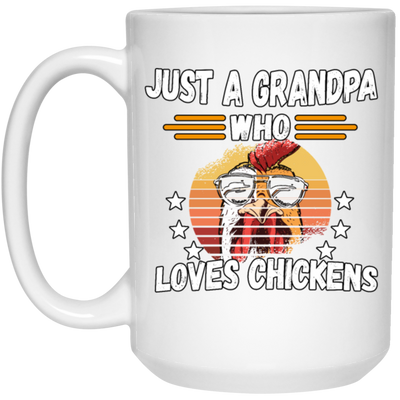 Just A Grandpa Who Loves Chicken Vintage