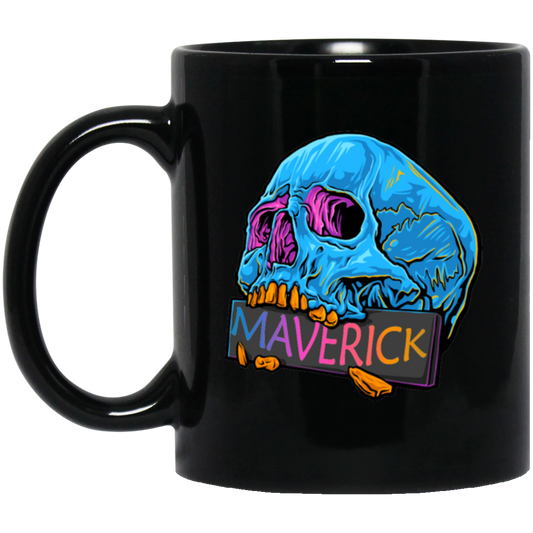 Cool Skull Maverrick, Colorful Maverick Design, Fashion Skull Gift