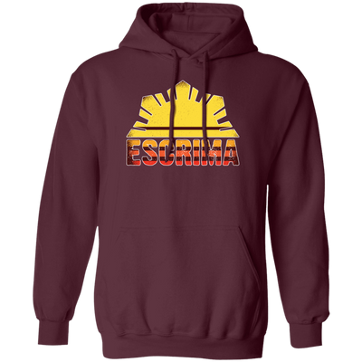 Retro Escrima Stick Filipino Martial Arts Arnis Kali Arnis Stick Sporty Arnis Lover Pullover Hoodie