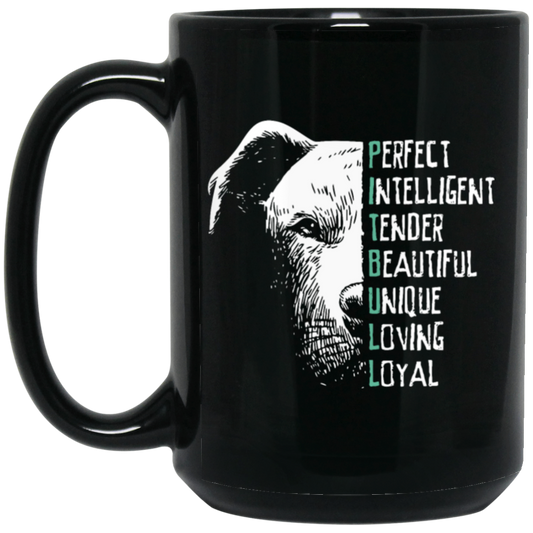 Perfect Pit Bull Dog, Dog Training Black Mug