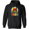 Love 1980 Gift, Retro 1980 Gift, Vintage 1980 Gift, 1980 Birthday Gift, Hawaii Lover Gift Pullover Hoodie