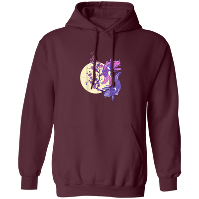 Japanese Koi Carp Fish With Cherry Blossom Gift Pullover Hoodie