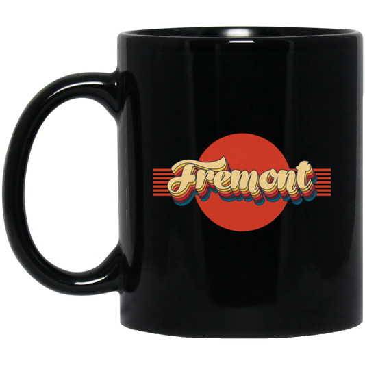 Retro Fremont California Stripes 70s Style Gift