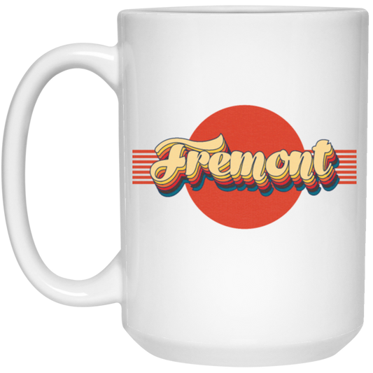 Retro Fremont California Stripes 70s Style Gift