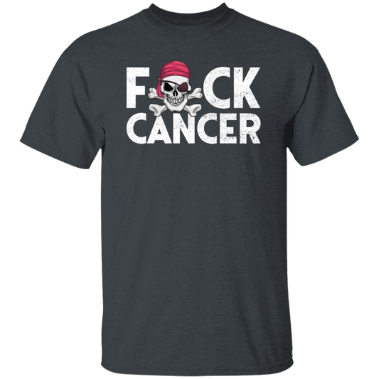 No Cancer, Pirate Cancer Survivor, Fuck Cancer, Healing Cancer Unisex T-Shirt