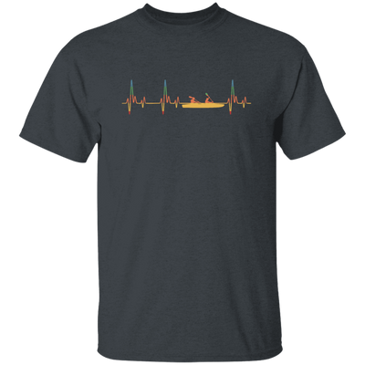 Retro Faltboot Heartbeat Boat Heartbeat Gift Unisex T-Shirt