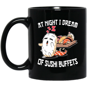 At Night I Dream Of Sushi Buffet Kawaii Food Lover