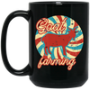 Goat Lover, Goat Farming, Goat Farm, Love Retro Goat, Farmer Gift, Goat Lover Gift Black Mug