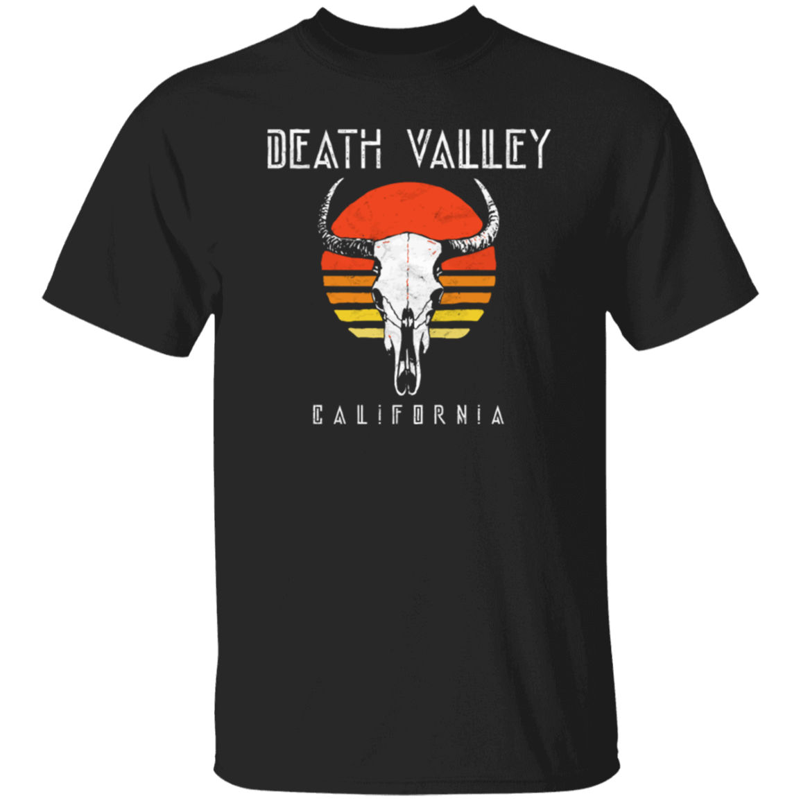 Death Valley National Park Retro Cattle Skull Grap