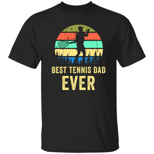 Tennis Dad, Retro Dad Tennis Gift, Vintage Tennis Unisex T-Shirt