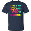 Seventies Dancing Retro Disco 1970s Costume Colorful Swag Unisex T-Shirt