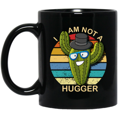 I Am Cactus Not The Hugger Retro Cactus Lover