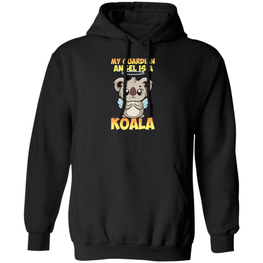 My Guardian Angel Is A Koala Angel Koalas With Cute Wings Retro Pullover Hoodie