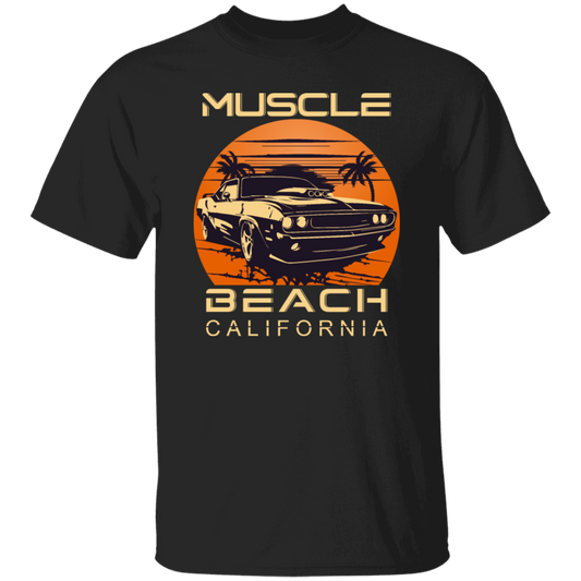 Muscle Lover, California Beach, Best Muscle Gift, Love Retro Muscle Beach Unisex T-Shirt