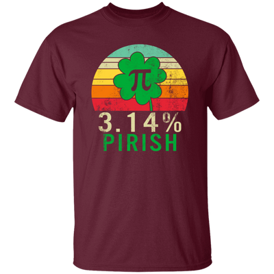 Funny Pi Day Shirt 3.14_ Pirish Vintage Irish